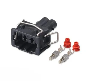 2 Pin Connector Plug Fits VW Transporter T4 Fog Light Lamp 357972762 357972752 - Picture 1 of 4