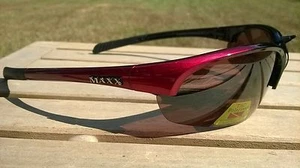 Maxx HD Sonnenbrille Domain HDP schwarz rot Angeln Golf polarisierte braune Linse - Bild 1 von 12