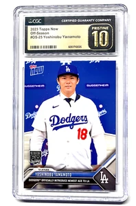 2023 Topps Now OS25 YOSHINOBU YAMAMOTO Dodgers novato gema prístina como nueva 10 - Imagen 1 de 3