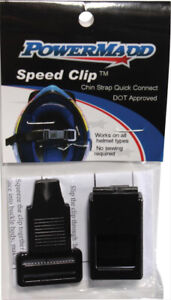 61060 Powermadd Speed Clip, Universal Chin Strap Quick Connect - DOT Approved