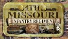 4e infanterie du Missouri CSA sur le thème de la guerre civile américaine GRAND fer sur patch
