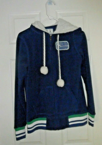 NEW - NHL - CCM TEAM CLASSICS VANCOUVER CANUCKS LADIES ZIPPER HOODIE - SMALL Cover