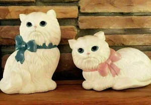Par de arcos de plástico para decoración de gatos de pared o mesa azules y rosas - Imagen 1 de 4