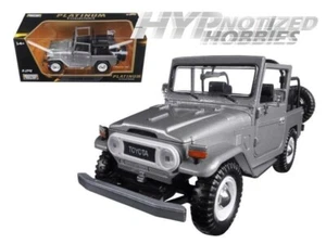 MOTORMAX 1:24 TOYOTA FJ40 CONVERTIBLE DIE-CAST SILVER 79330 - Picture 1 of 1