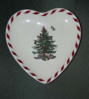 Spode Christmas Tree Peppermint Canape Heart Plate
