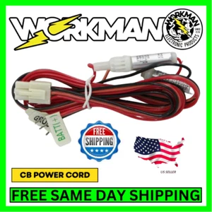 Workman CB Netzkabel 3 Pin abschließbarer Stecker verzinntes Ende 5 Fuß. 20 AWG Draht 2A Sicherung - Bild 1 von 3