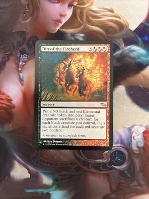 MTG Din of the Fireherd Shadowmoor Regular Rare - Image 1 of 2