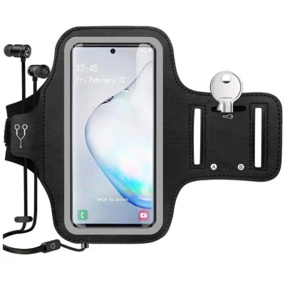 Brazalete para teléfono celular gimnasio correr deportes para iPhone 15/14 Pro/13 Pro Max hasta 7" Foto 1 de 4