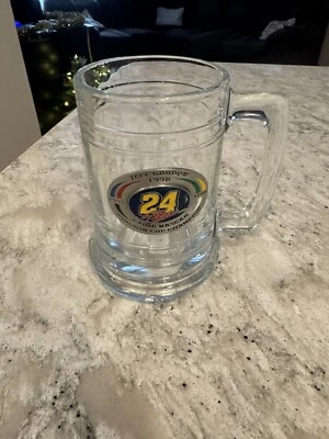 Taza de cristal Jeff Gordon 3 Time Racing NASCAR Winston Cup Champ1995 1997 1998 Bx6 Foto 1 de 4