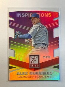 Alex Guerrero 2015 Panini Elite Purple Inspirations Prizm #ed /93 Dodgers #129