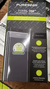 PureGear Steel 360 Series Tempered Glass with Alignment Tray for Google Pixel 6 - Picture 1 of 2