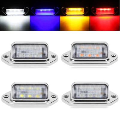 LED License Number Plate Light Lamp Marker Car SUV Truck Trailer Van Universal - Image 1 of 4