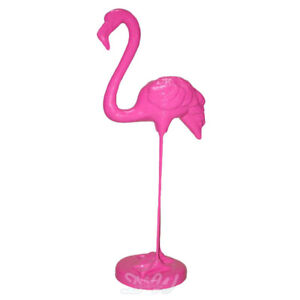 DEKO FLAMINGO 117 cm pink Lack Garten Tier Werbe Figur WERBUNG VOGEL Party Zoo