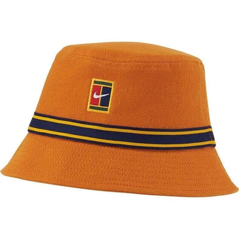 NIKE S/M Adult Unisex Court Tennis Bucket Hat/Cap-Orange DJ6150-720