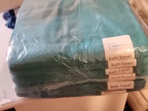 6 X Toalla Mainstays Sólida Adulto Turquesa Lavable a Máquina Duradera 27 X 52 - Imagen 1 de 1