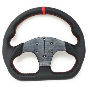 1984+ CLUB CAR DS Red Steering Wheel Golf Cart W/ Hub Adapter 3 Spoke - Picture 1 of 7