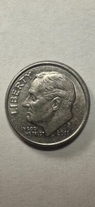 2011-P Off-center Rooselvet Dime Error - Picture 1 of 2