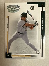 2004 Donruss Throwback Threads ERIC CHAVEZ 5/10 Oakland A's SSP