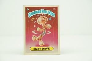 1985 Garbage Pail Kids Stickers #68b Dizzy Dave 2nd Series Very Good