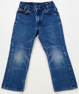 Rare Vintage LEVI’S STRAUSS 116 8116 Orange Tab Denim Jeans 80s 90s Youth SZ 6 - Picture 1 of 12