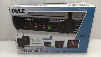 Pyle Pro PDWM3400 Premier Series Professional UHF Wireless Microphone System #99 - Image 1 of 4