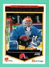 (1) JOCELYN THIBAULT QUEBEC NORDIQUES  DURIVAGE FOOD 1993-94  CARD (H9428)