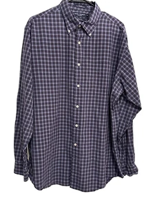 Camisa Daniel Cremieux Para Hombres XL 100% Algodón Abotonada Cuadros Preppy Carrera Negocios - Imagen 1 de 3