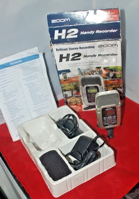 ZOOM H2 удобный рекордер портативный ручной цифровой рекордер MP3/WAV протестирован и работает - Изображение 1 из 4