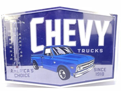 Medidor de letrero de metal de 14" en relieve para Chevy Trucks America's Choice desde 1918 Foto 1 de 4