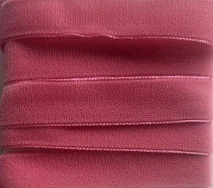 Vintage 1” Aralia Rose Pink Velvet Ribbon Rayon 3 yards French Made # 495 B35 - Picture 1 of 2