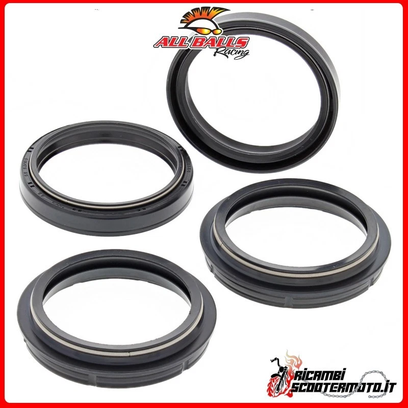 KIT PARAOLI E PARAPOLVERE FORCELLA ALL BALLS YAMAHA DT 400 1976 56-147#250 Foto 1 de 1