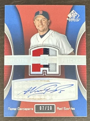 Nomar GARCIAPARRA 2004 SP Game Used PATCH Jersey Relic AUTO #AASP-NG 7/10 - Image 1 of 2