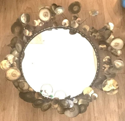 C.Jere 1968 Nubes Gota de Lluvia Espejo Mediados Siglo XX Moderno Mcm Pick Up Foto 1 de 4