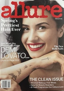 ALLURE Magazine (February 2016) DEMI LOVATO - The Clean Issue - Picture 1 of 1