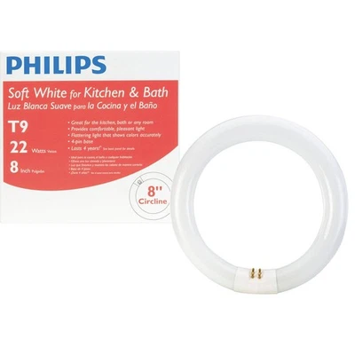 Philips 22W 8 In. Bright White T9 4-Pin Circline Fluorescent Tube Light Bulb - Image 1 of 3