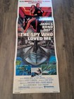 James Bond The Spy Who Loved Me Original US Insert Movie Poster 14x36 Folded