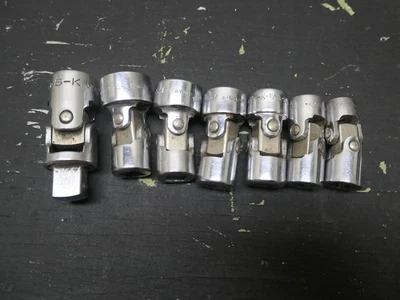 S-K Tools 3/8" Dr SAE 6 Point Universal Swivel Flex Socket Set W/Adaptor - Image 1 of 4