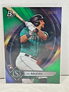2022 BOWMAN PLATINUM CAL RALEIGH #/99 GREEN FOIL ROOKIE RC MARINERS BIG DUMPER🔥 - Bild 1 von 2