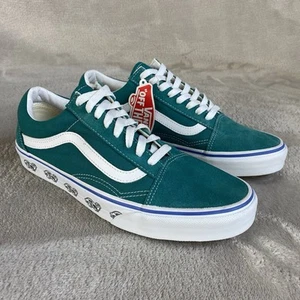 Vans Old Skool Turtle Print Herren Skateschuhe Größe 9 grün Wildleder Canvas NEU - Bild 1 von 11