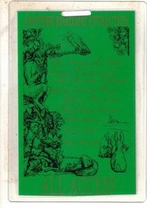 Vintage The Tragically Hip Another Roadside All Access Laminated Backstage Pass - Picture 1 of 2