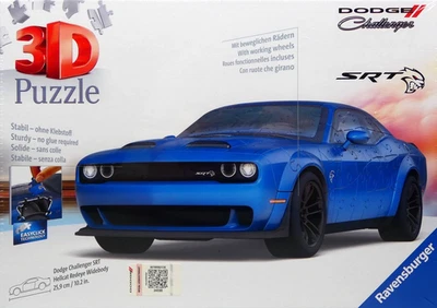 Ravensburger Dodge Challenger SRT Hellcat 3D Puzzle 163 Pcs (10+) - New & Sealed - Image 1 of 4