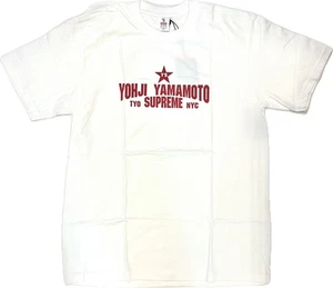 Supreme Yohji Yamamoto Y’s Star Tee White Red FW25 DS NWT Authentic Size M - Picture 1 of 6