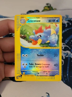 Croconaw 74/165 Pokemon Card TCG Expedition Base Set Reverse Holo HP-DMG - Image 1 of 4