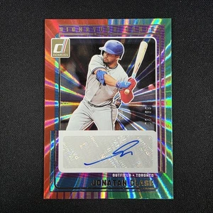 Panini Donruss Jonatan Clase Signature Series 2025 láser rojo verde SSP #/99 casi nuevo - Imagen 1 de 3