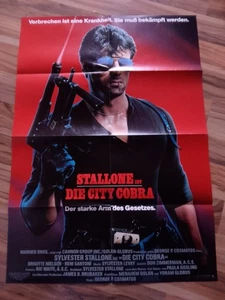 Cobra Stallone 1986 Kinoplakat A1 Sylvester Stallone - Bild 1 von 1
