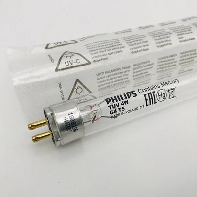 PHILIPS TUV 4W T5 Lamp Tube G4T5 UV Filter Bulb Lamp UV-C 4 Watt - Image 1 of 2