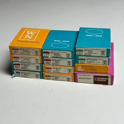 Lot of 69: Winsor & Newton Artists' Watercolor No 2 Tubes Vintage Series 1 3 4 5 - Image 1 of 4