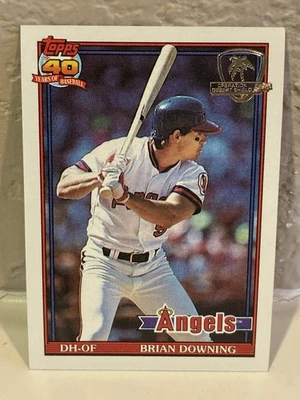 1991 Topps Operation Desert Shield #255 Brian Downing California Angels casi nuevo D Foto 1 de 2