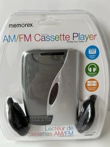 Memorex MD2280 Cassette Tape Player für AM/FM Radio mit Kopfhörer Silber Neu in OVP - Bild 1 von 5