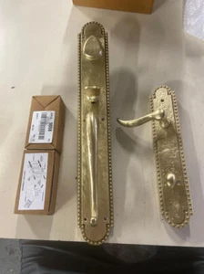 Signature Hardware 441550 Marconi Left Handed and 2-3/8" Backset - Satin Brass - Picture 1 of 2